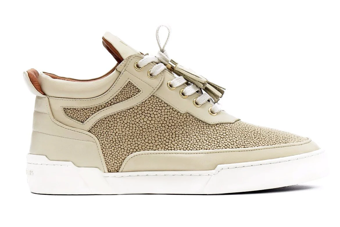 Mid-Top BEIGE NAPPA STRINGRAY - Image 2