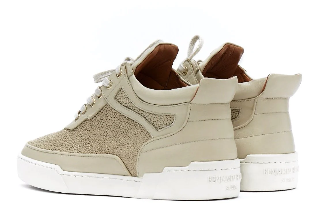 Mid-Top BEIGE NAPPA STRINGRAY - Image 3