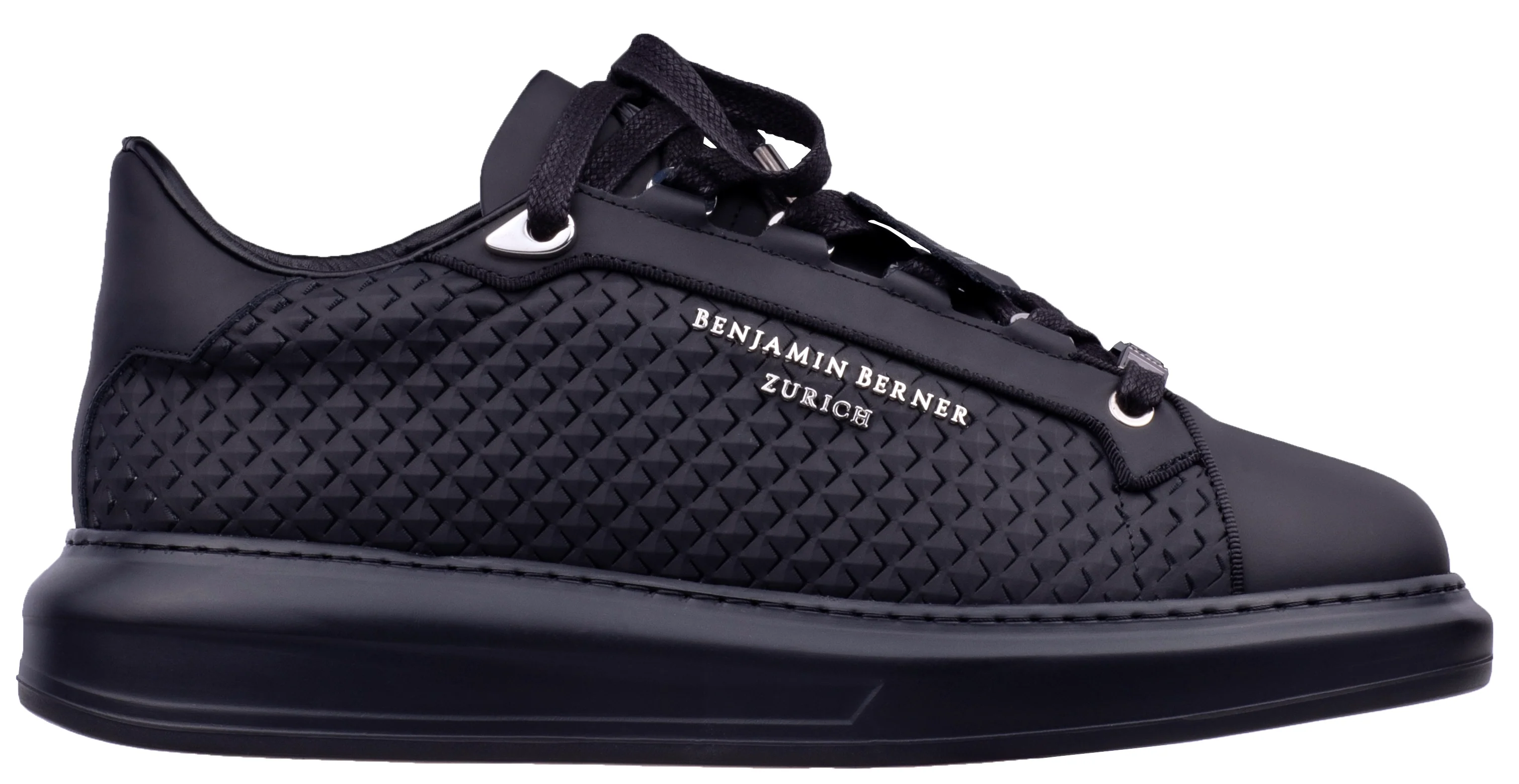 BNJ ACHILLE ALL BLACK RHOMBUS CUT - Image 2