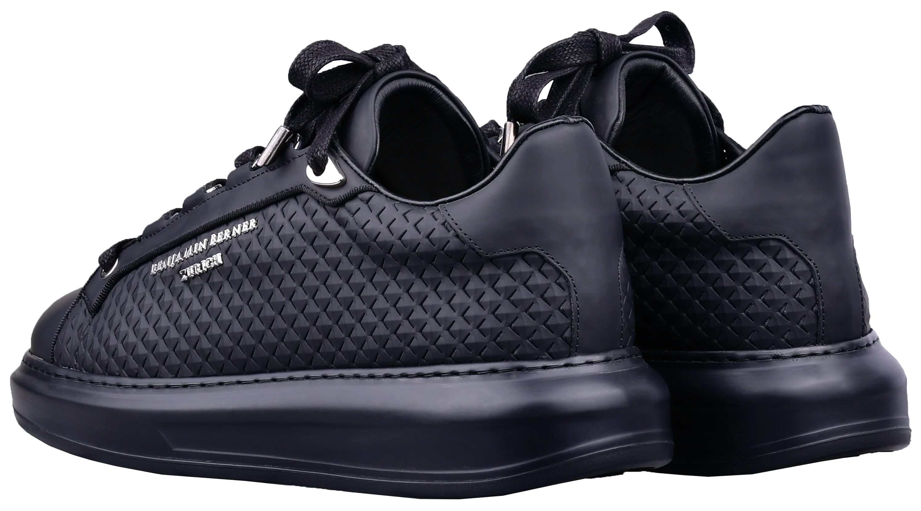 BNJ ACHILLE ALL BLACK RHOMBUS CUT - Image 3