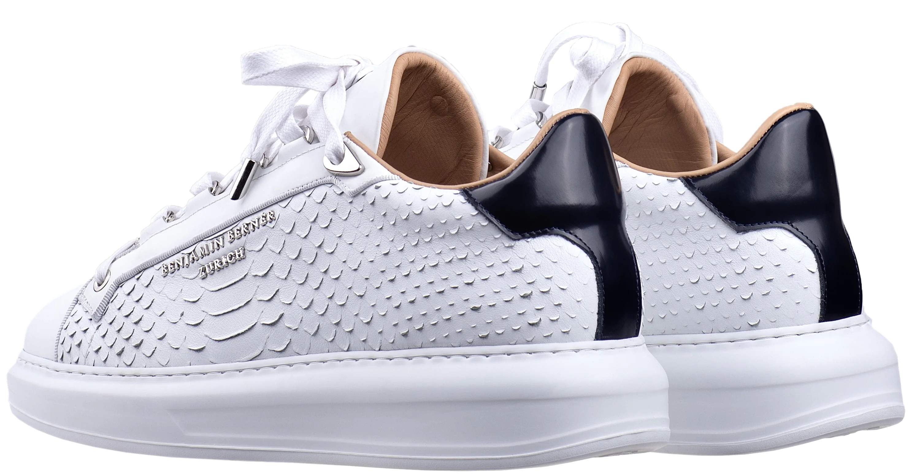BNJ ACHILLE ALL WHITE PYTHON CUT-MATT NAPPA - Image 3