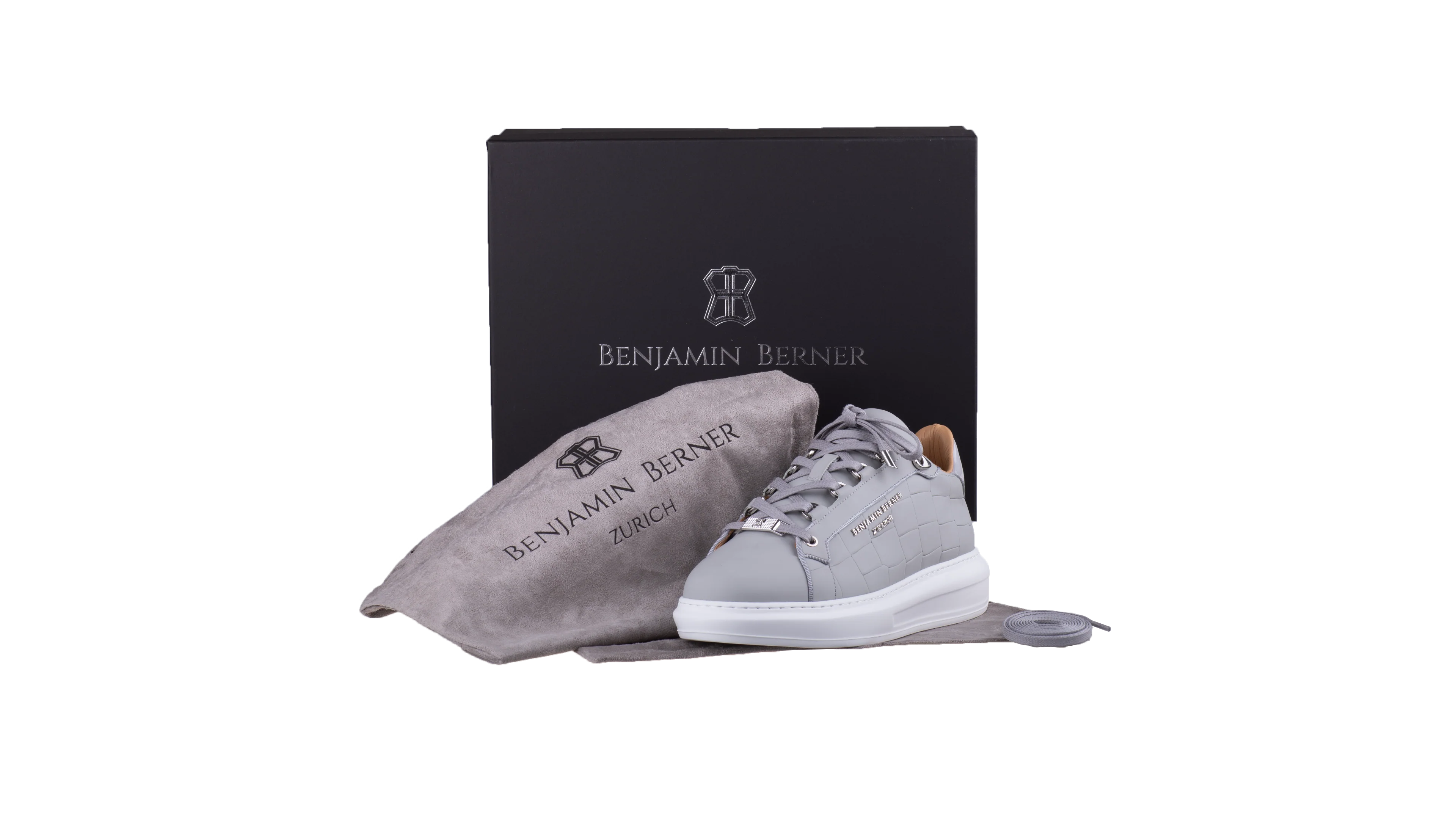 BNJ ACHILLE ICE GREY MATT CROCODILE - Image 4