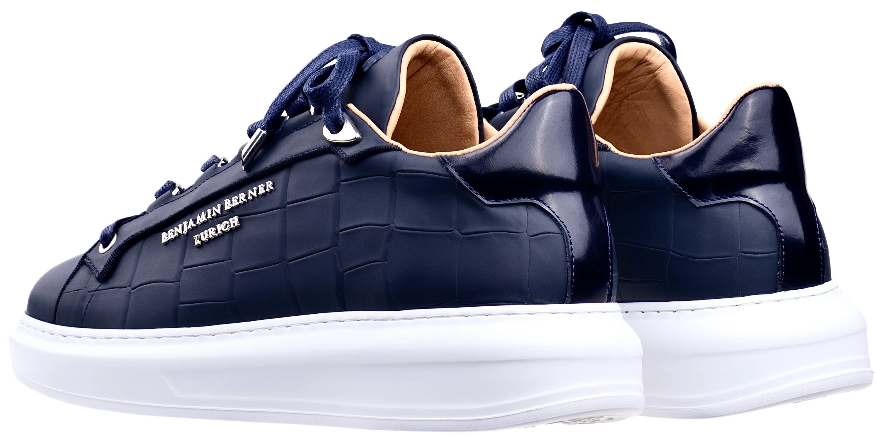 BNJ ACHILLE NAVY MATT CROCODILE - Image 3