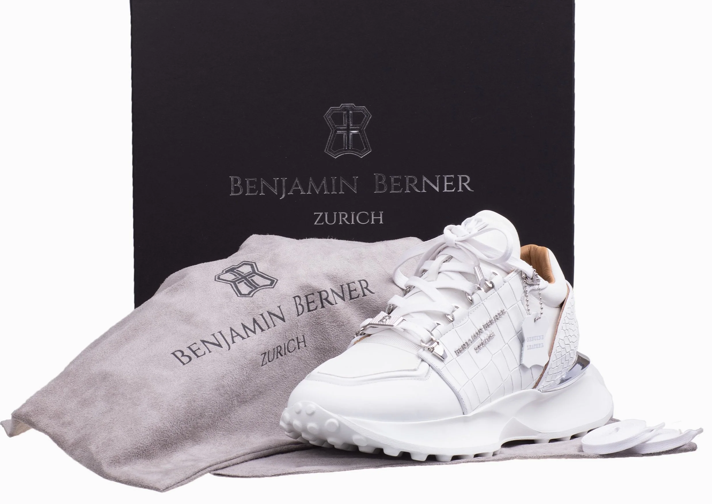 BNJ AGON WHITE CROCODILE EFFECT-NAPPA - Image 3