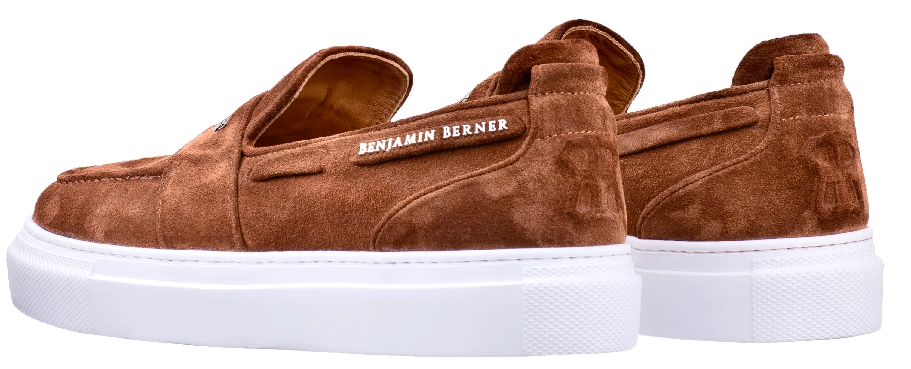 BNJ ENZO  CHESTNUT SUEDE PENNY LOAFER - Image 3