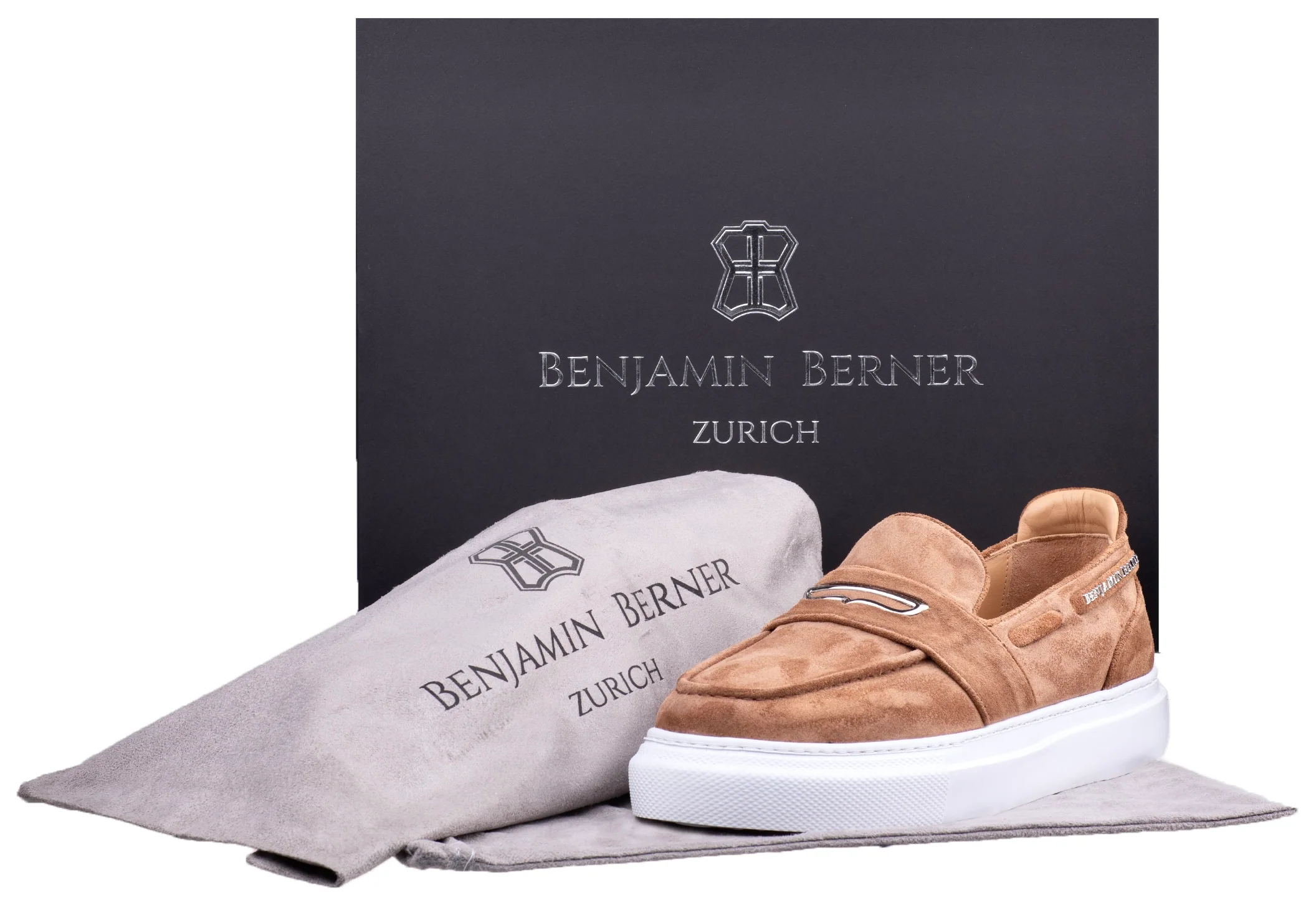 BNJ ENZO  COPPER SUEDE PENNY LOAFER - Image 4