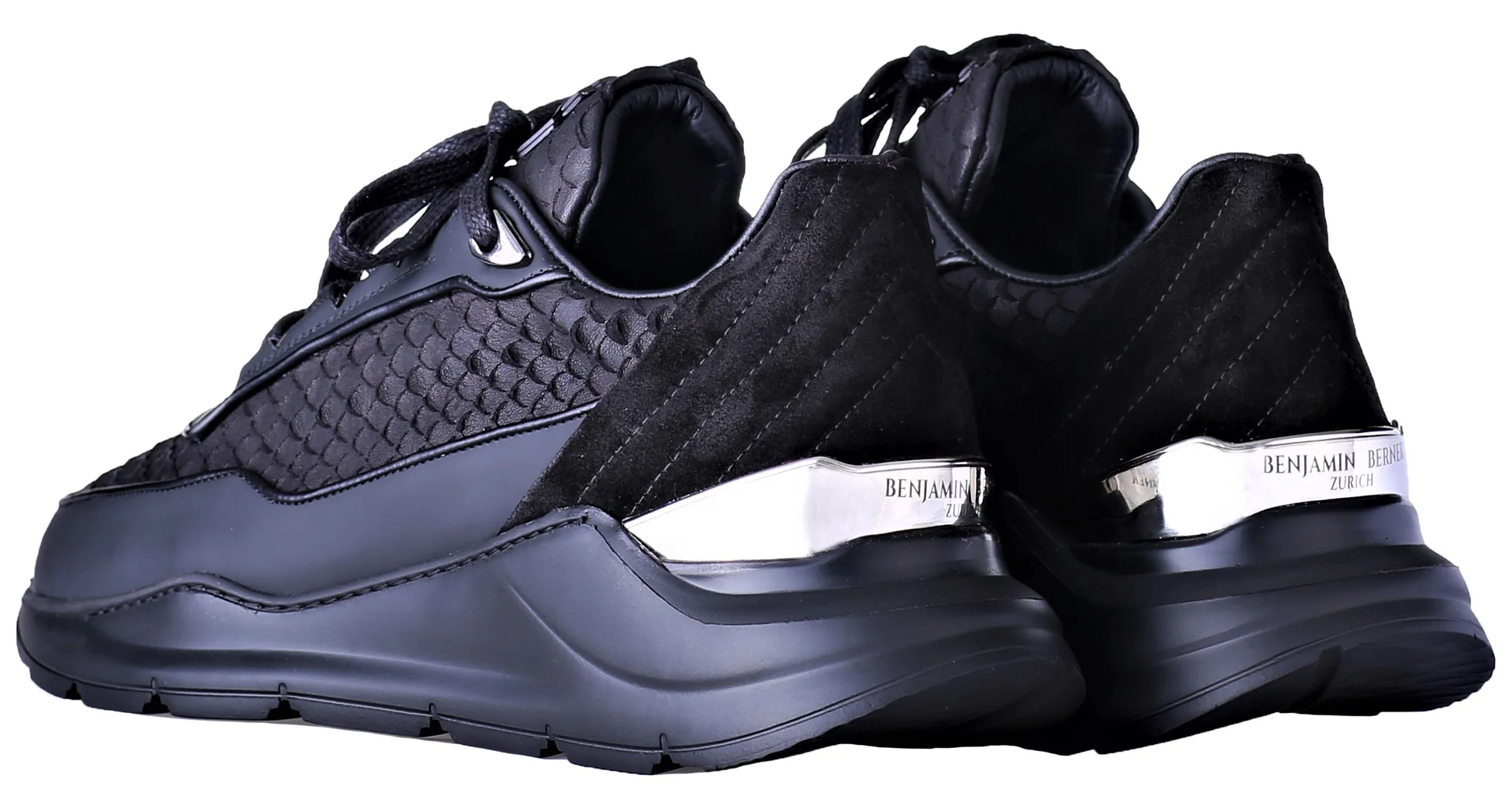 LOW-TOP BNJ HECTOR RUNNER PYTHON CUT-MATT NAPPA - Image 3