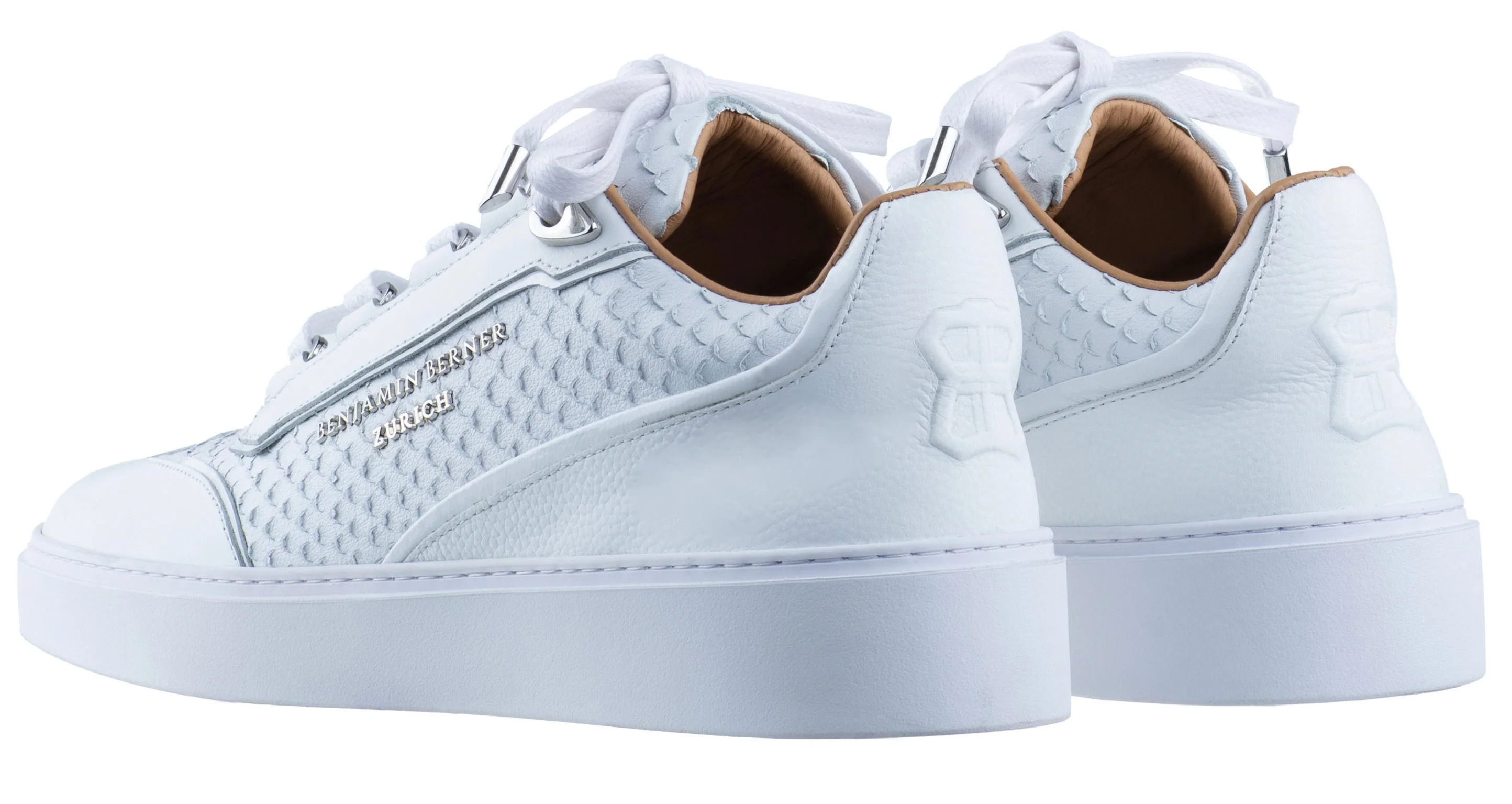BNJ PABLO ALL WHITE PYTHON CUT NAPPA - Image 3