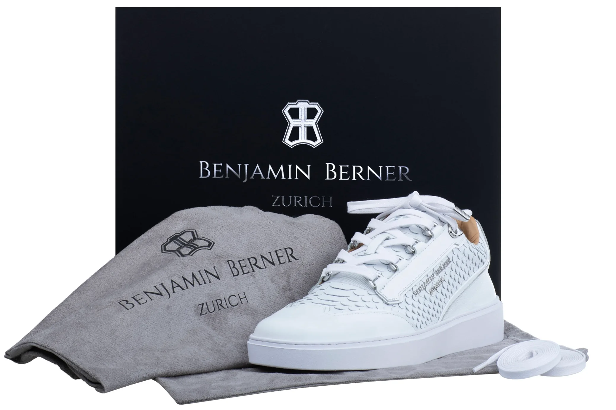 BNJ PABLO ALL WHITE PYTHON CUT NAPPA - Image 4