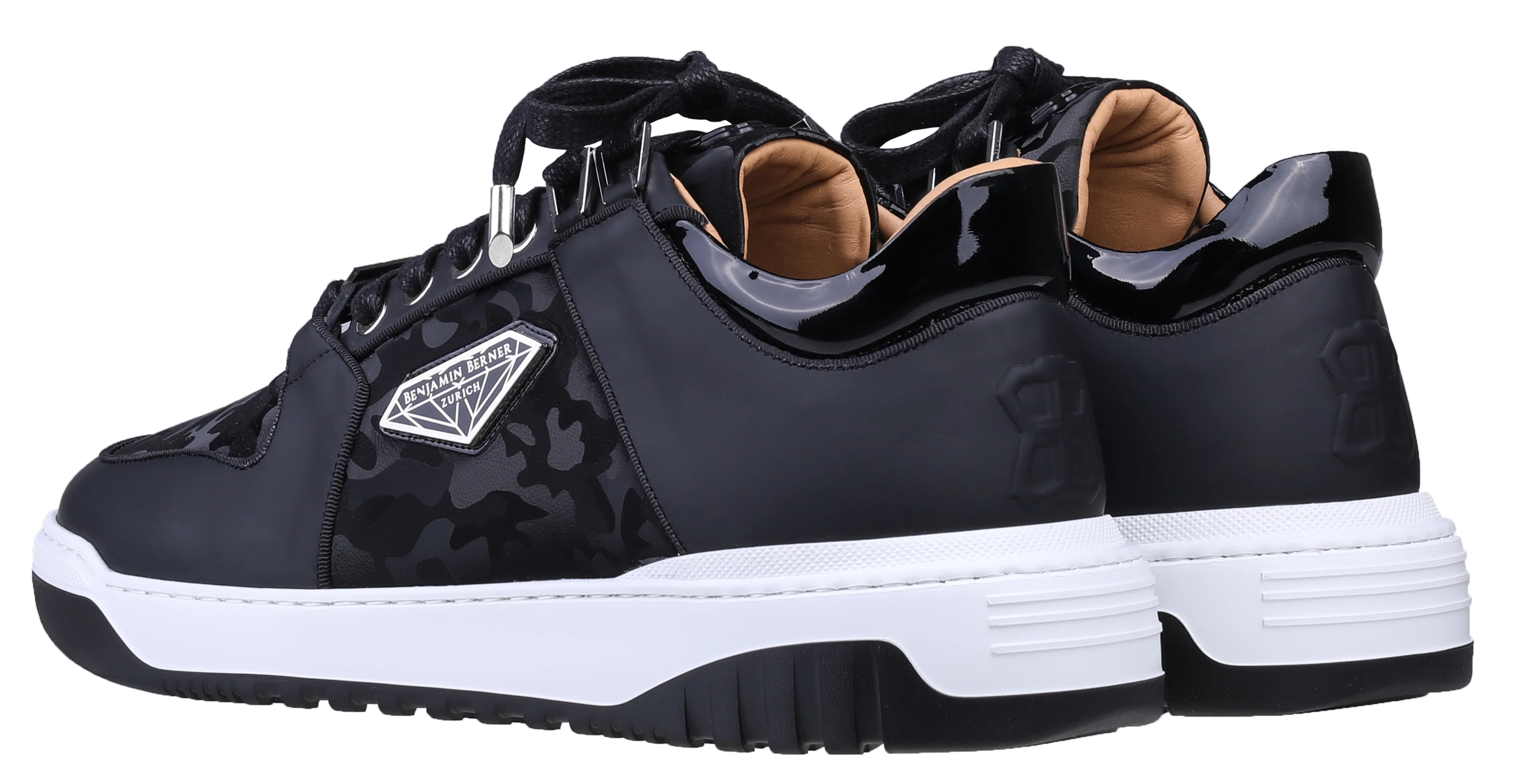 BNJ SIGMA Low-Top BLACK REFLECTIVE CAMOUFLAGE- MATT NAPPA - Image 3
