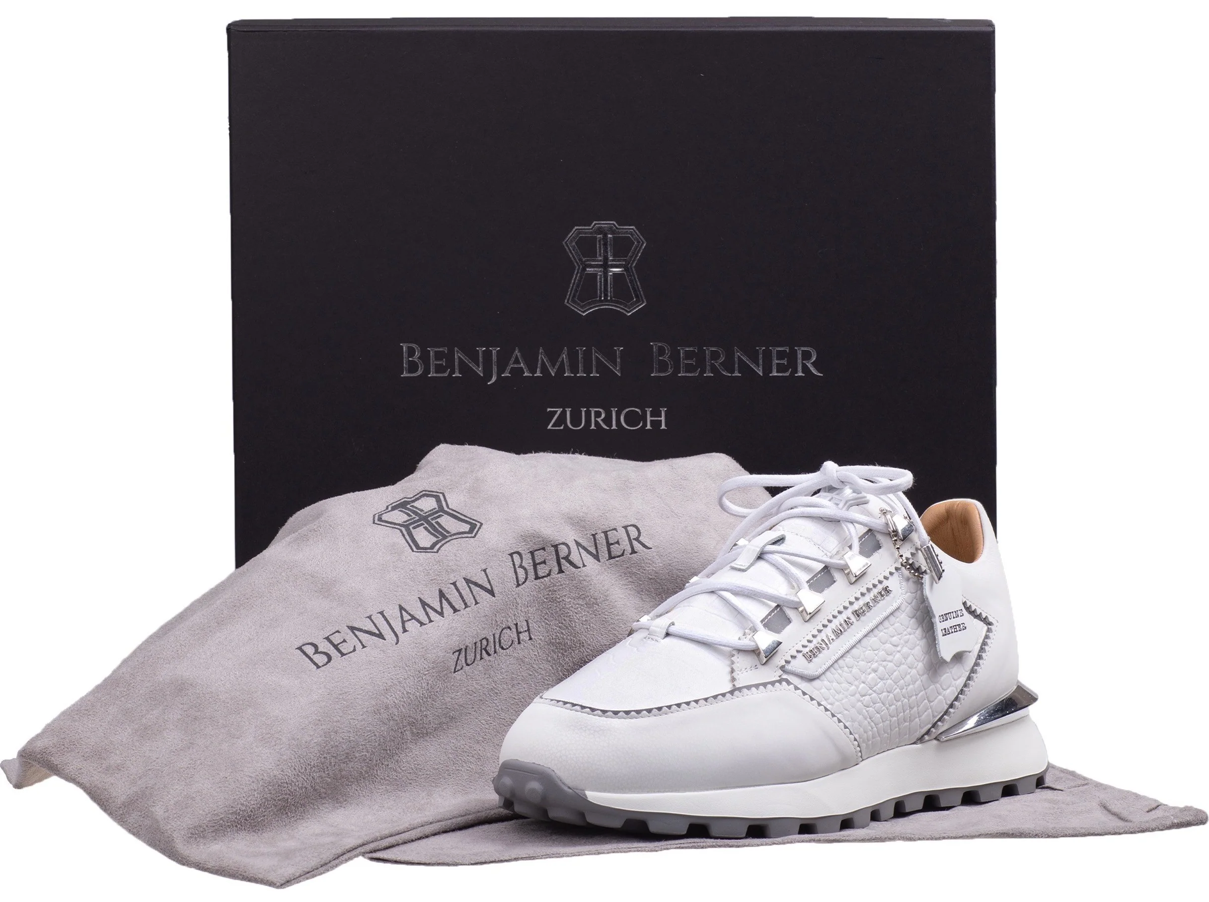 BNJ COSMO WHITE ALLIGATOR EFFECT - NAPPA - Image 3