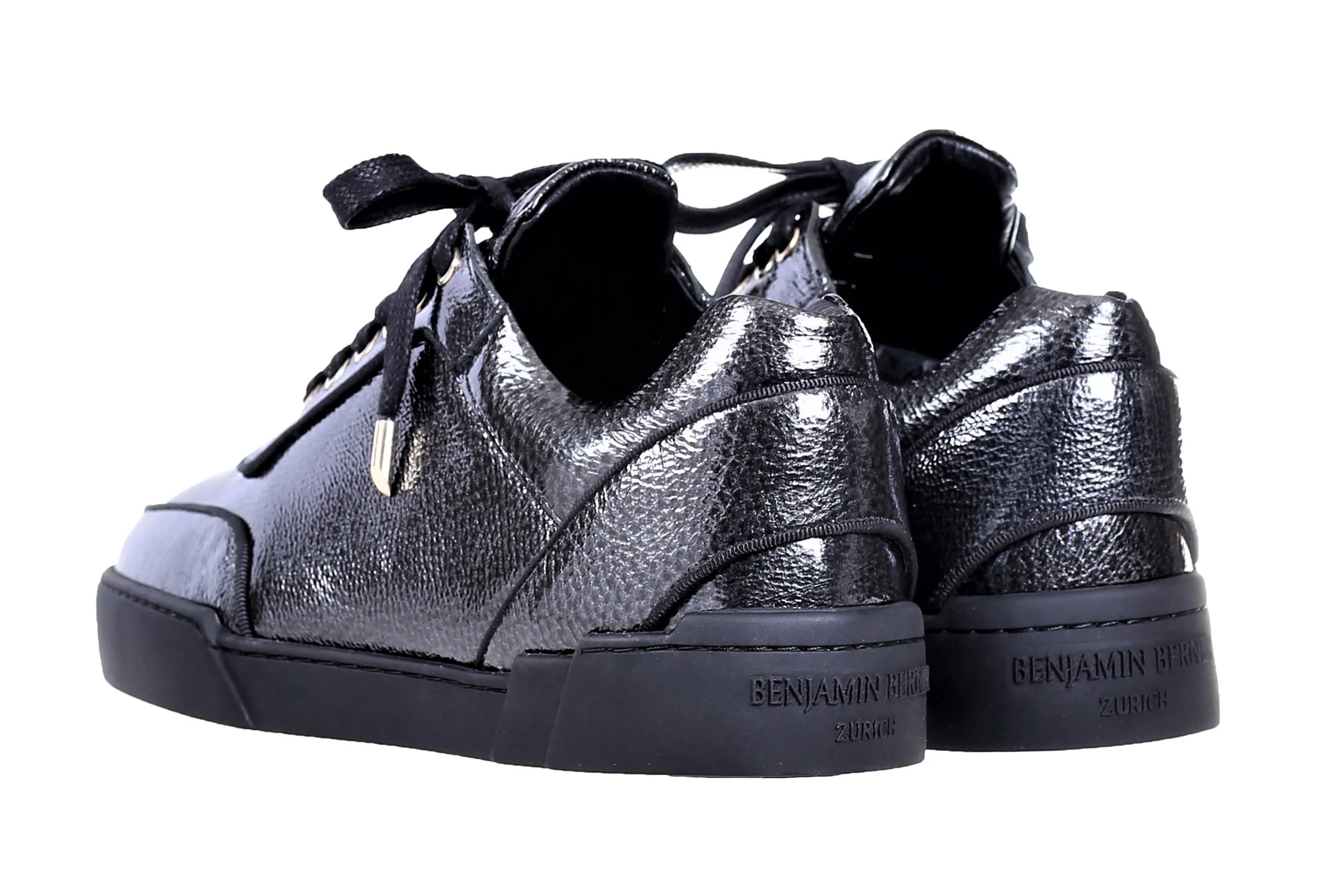 Low-Top IRON GREY WASHED PATENT CALFSKIN - Image 3