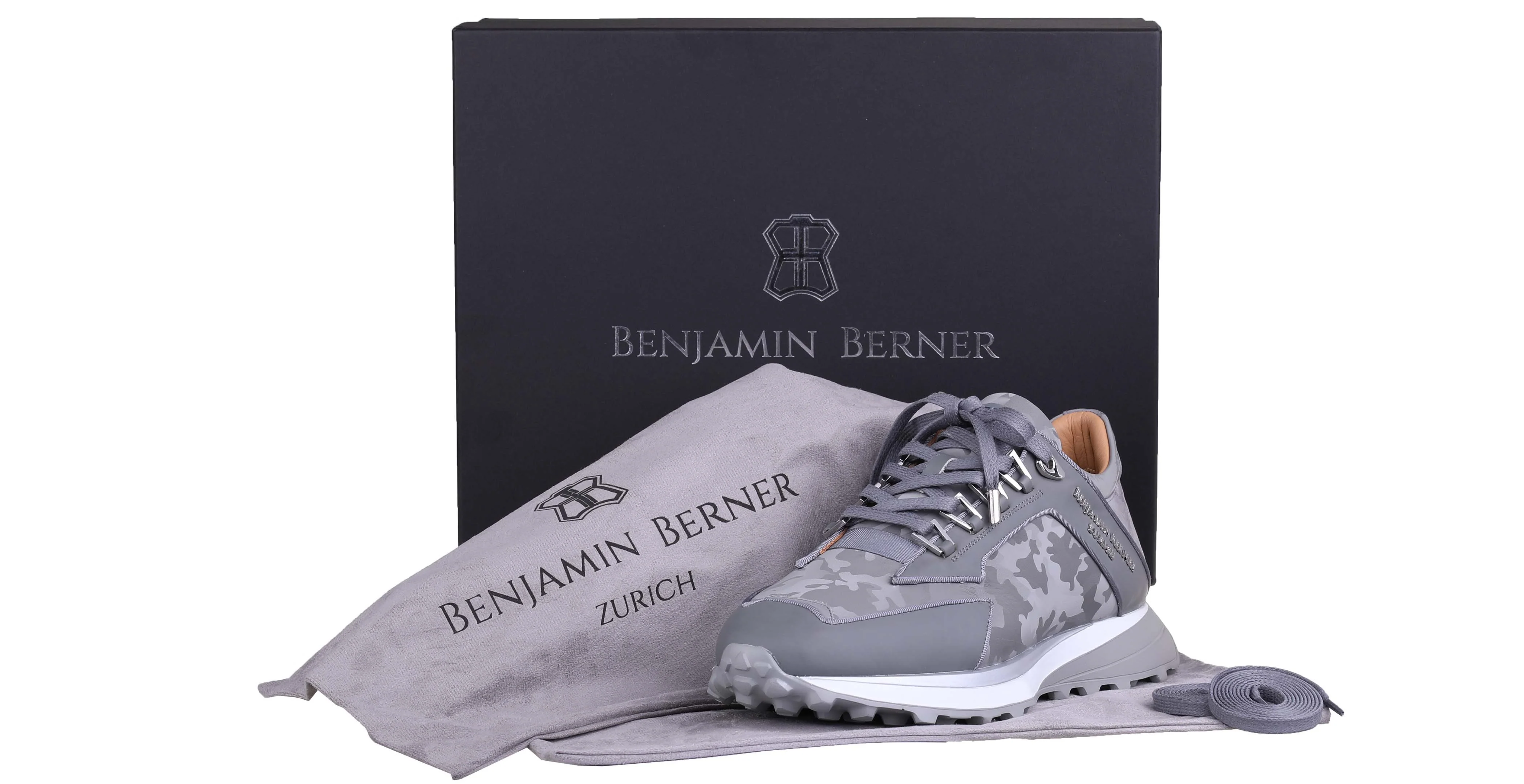 LOW-TOP BNJ ALPHA RUNNER STEEL GREY REFLECTIVE CAMOUFLAGE - Image 3