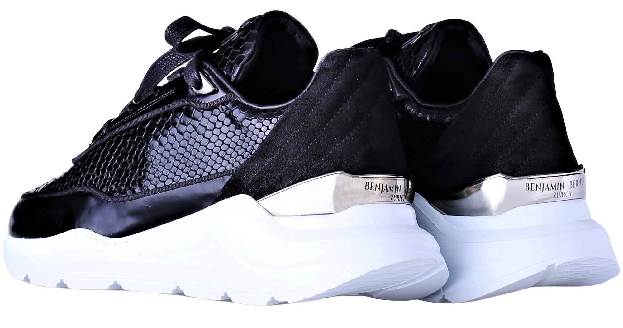 LOW-TOP BNJ HECTOR RUNNER PYTHON EFFECT BRUSHED LEATHER - Image 3
