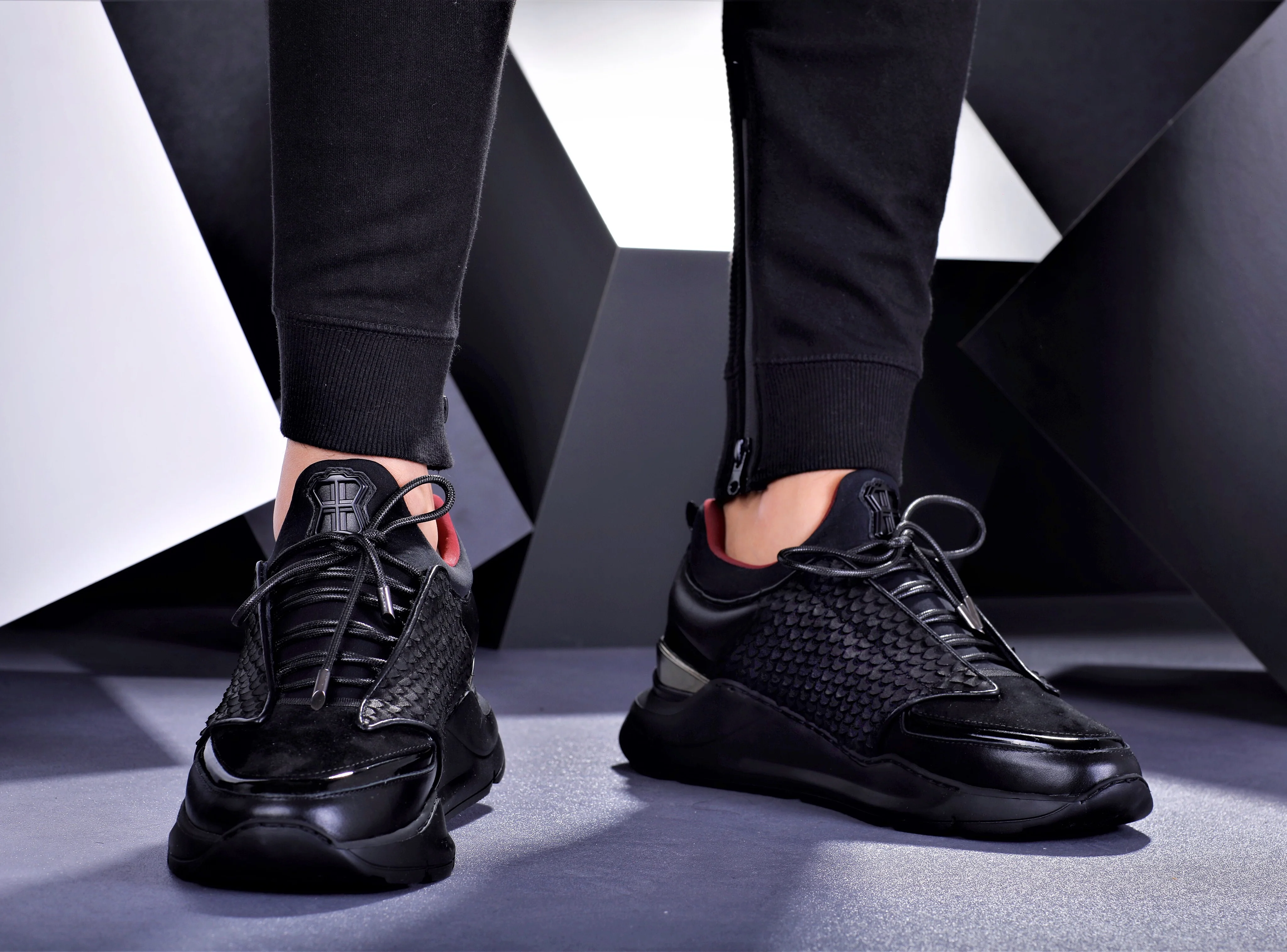 Low-Top BNJ MAGNUS RUNNER ALL BLACK COBRA CUT-NEOPRENE - Image 5