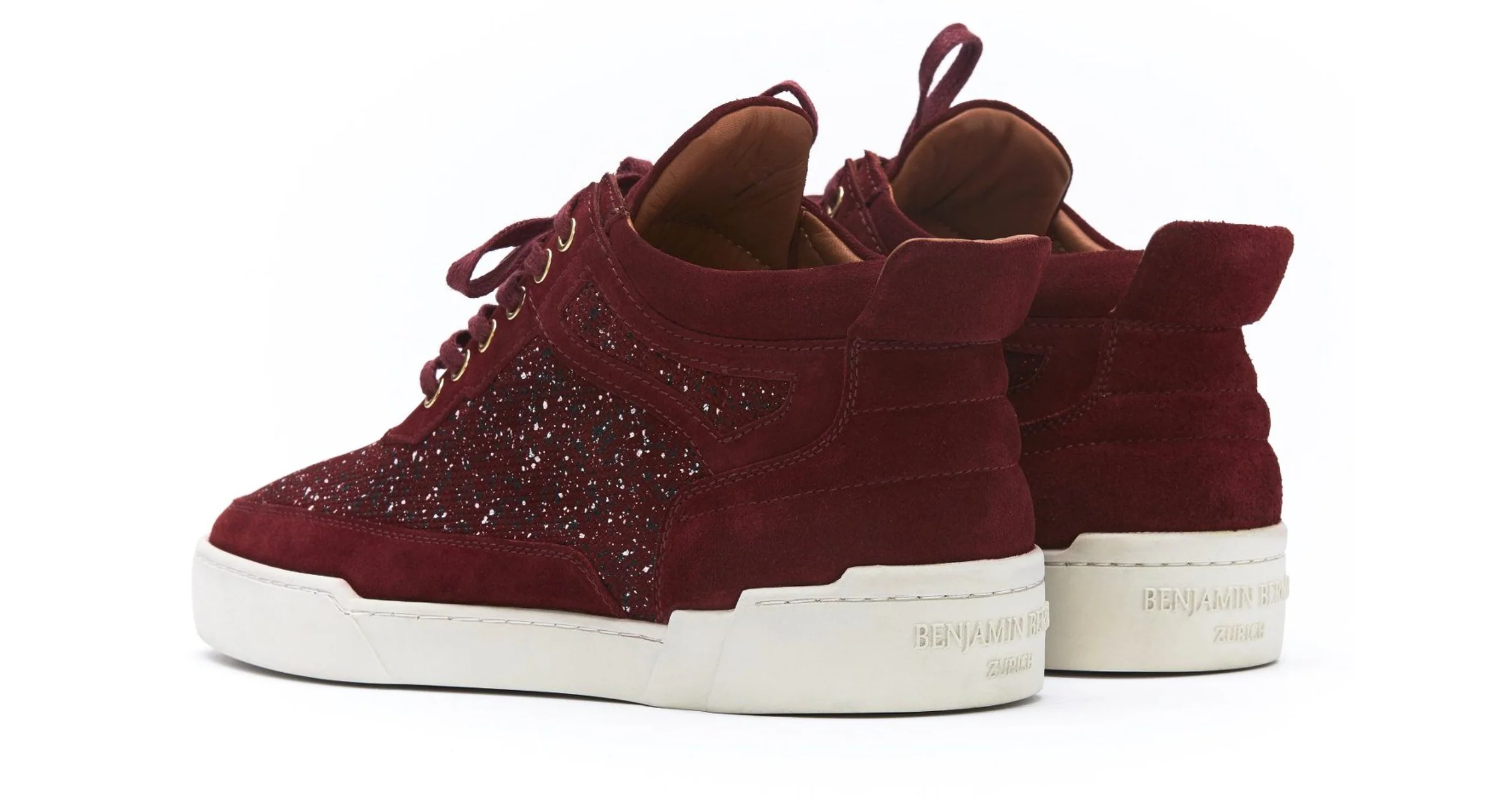 Women's  Mid-Top BORDEAUX RED - Image 3